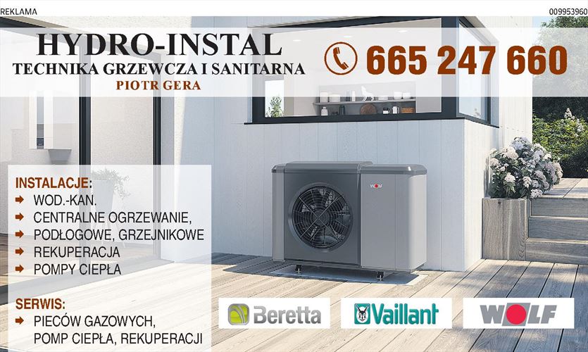 Tworzenie instalacji gazowych, grzewczych i hydraulicznych, Hydro-Instal Piotr Gera, Radomyśl Wielki
